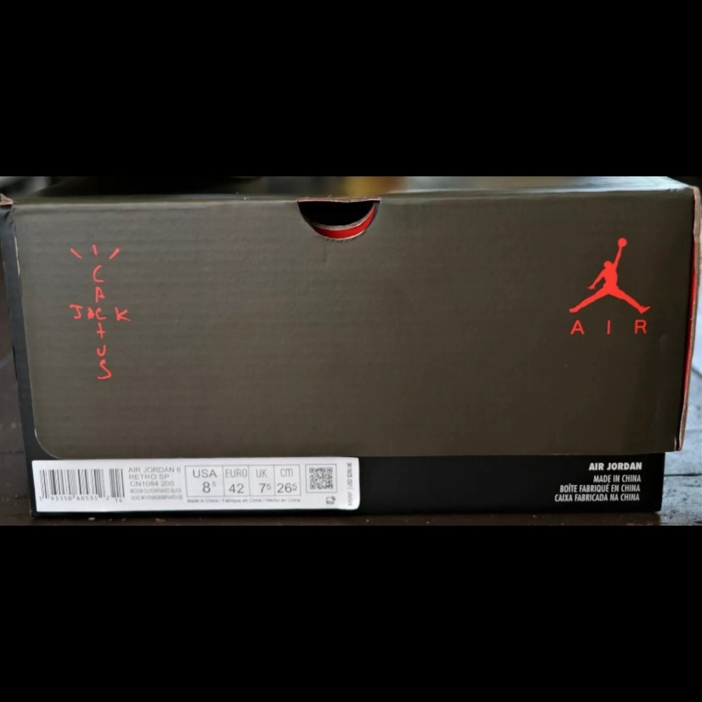 Jordan 6 Travis Scott Us Man Size 8.5